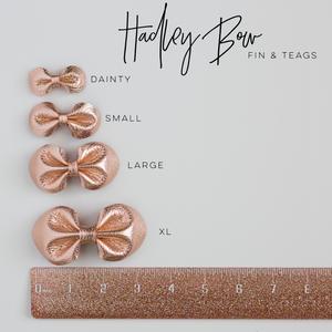 Blooms Leather Bow