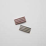 Glow Stripes & Bones Faux Leather Snap Clip (multiple color options)