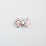 Watercolor Floral Leather Bow