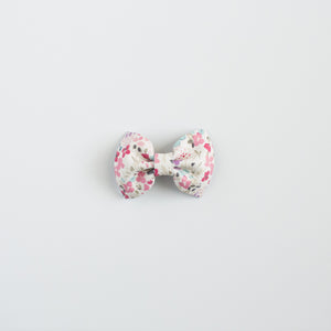 Watercolor Floral Leather Bow