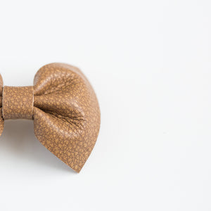 Camel Leather Bow