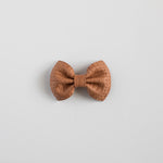 Basketweave Leather Bows (multiple colors available)