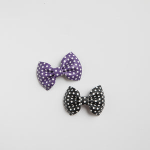 Polka Dot Leather Bows (multiple colors)