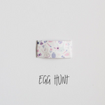 Egg Hunt Faux Leather Printed Snap Clip