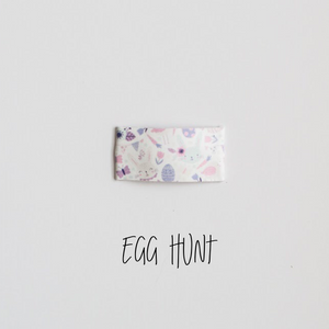 Egg Hunt Faux Leather Printed Snap Clip