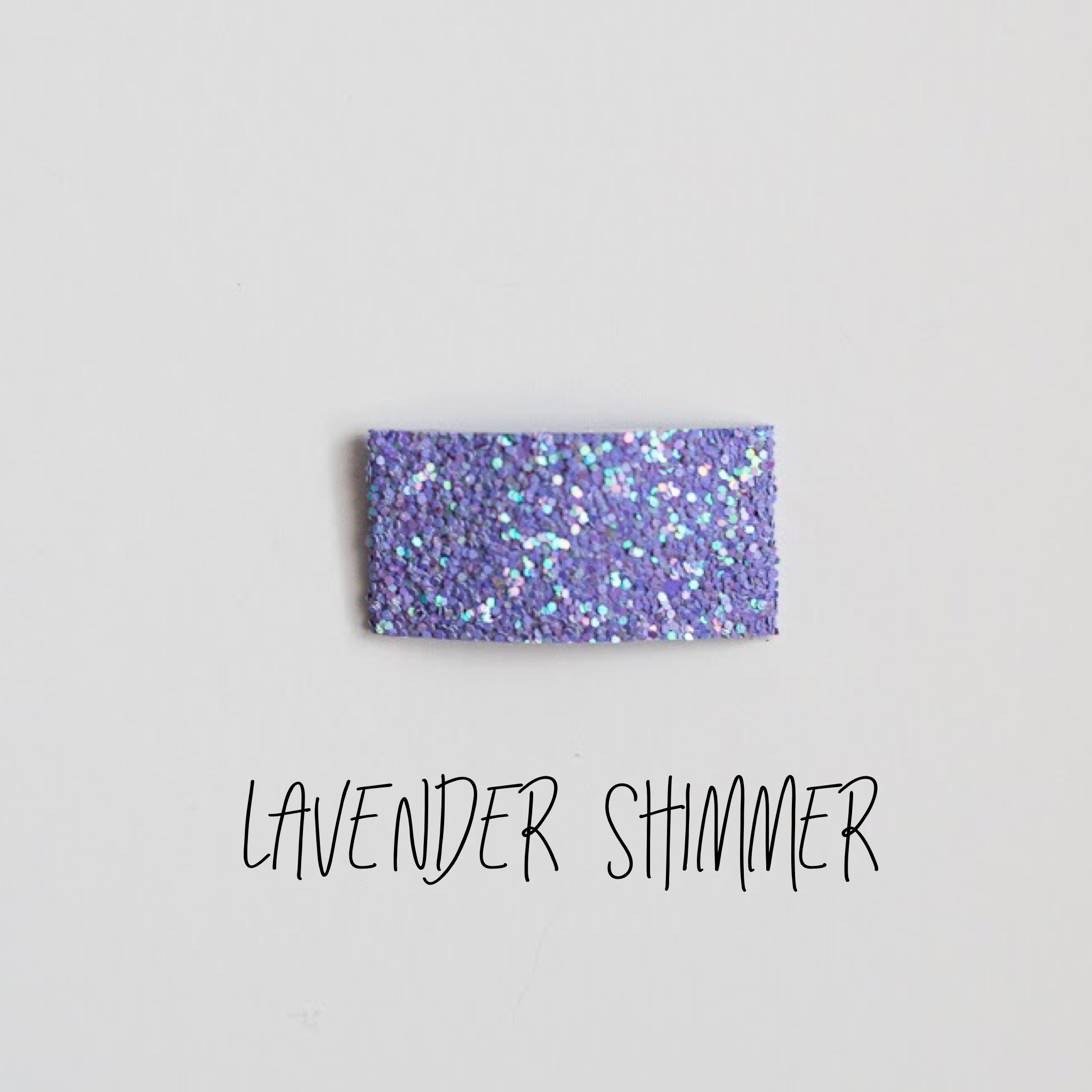 Lavender Shimmer Glitter Snap Clip