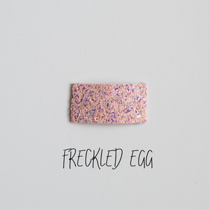 Freckled Egg Glitter Snap Clip