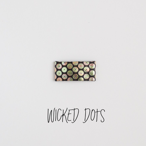 Wicked Dots Leather Snap Clip