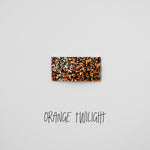 Orange Twilight Glitter Snap Clip