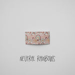 Neutral Rainbows Faux Leather Printed Snap Clip