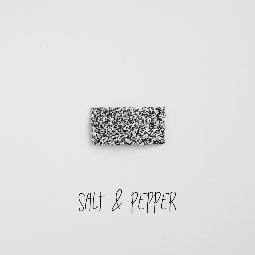 Salt & Pepper Glitter Snap Clip