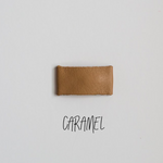 Caramel Leather Snap Clip