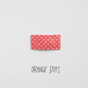 Orange Dots Glitter Snap Clip