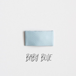 Baby Blue Leather Snap Clip