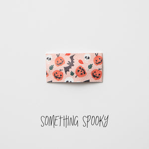 Something Spooky Faux Leather Printed Snap Clip