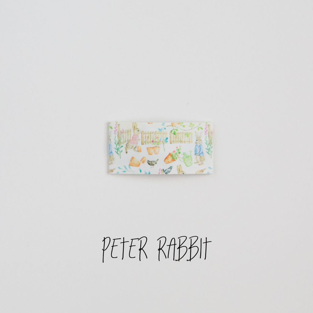 Peter Rabbit Faux Leather Printed Snap Clip