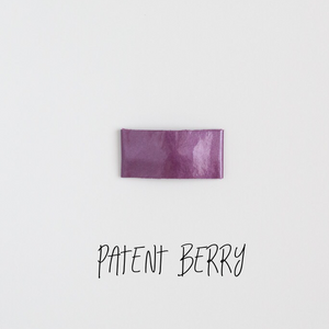 Patent Berry Leather Snap Clip