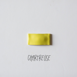 Chartreuse Faux Leather Snap Clip