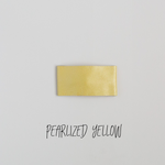 Pearlized Yellow Leather Snap Clip