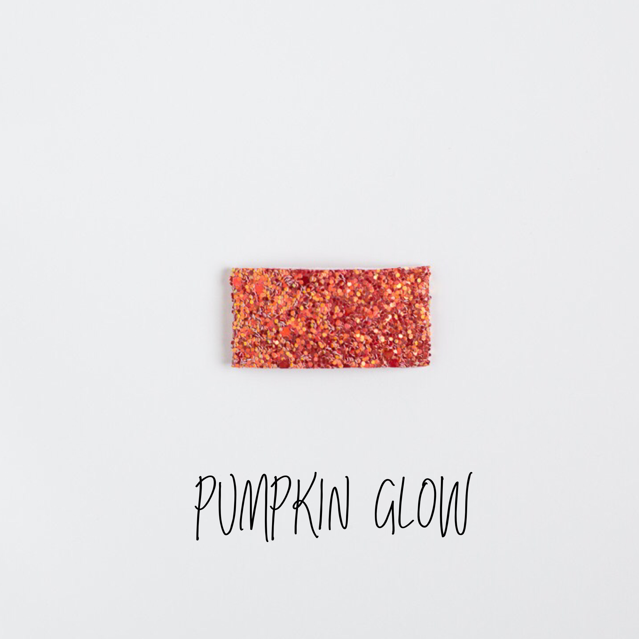 Pumpkin Glow Glitter Snap Clip