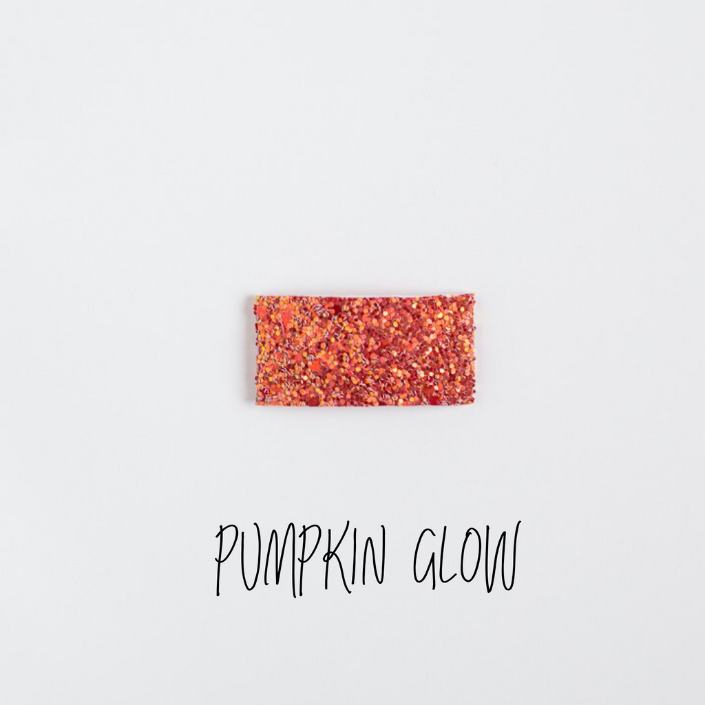 Pumpkin Glow Glitter Snap Clip