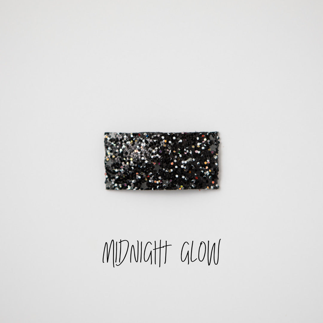 Midnight Glow Glitter Snap Clip