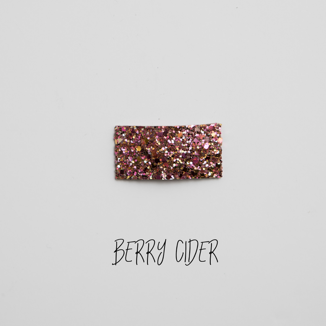 Berry Cider Glitter Snap Clip