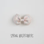 Spring Faux Leather Bows (multiple patterns available)