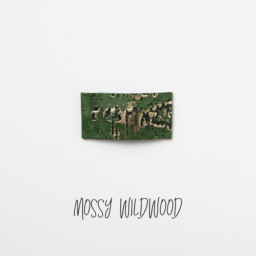 Mossy Wildwood Leather Snap Clip
