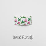 Clover Blossoms Printed Faux Leather Snap Clip
