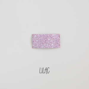 Lilac Glitter Snap Clip