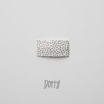 Dotty Faux Leather Printed Snap Clip