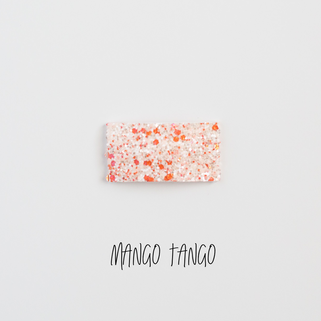 Mango Tango Glitter Snap Clip