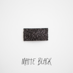 Matte Black Glitter Snap Clip